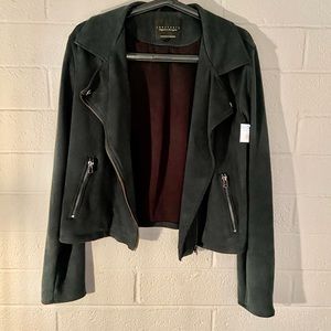 Sanctuary Green Suede Jacket